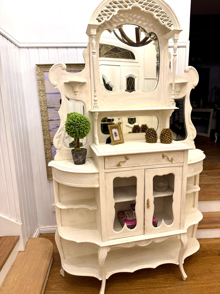 Vintage French Provincial Style Buffet and Hutch