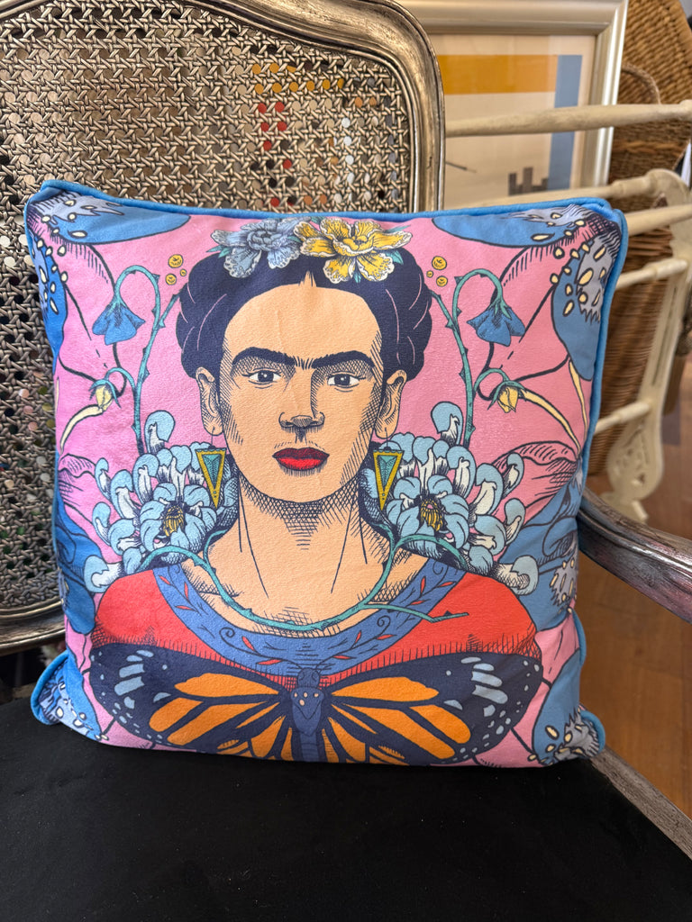Frida Kahlo Velvet Cushion