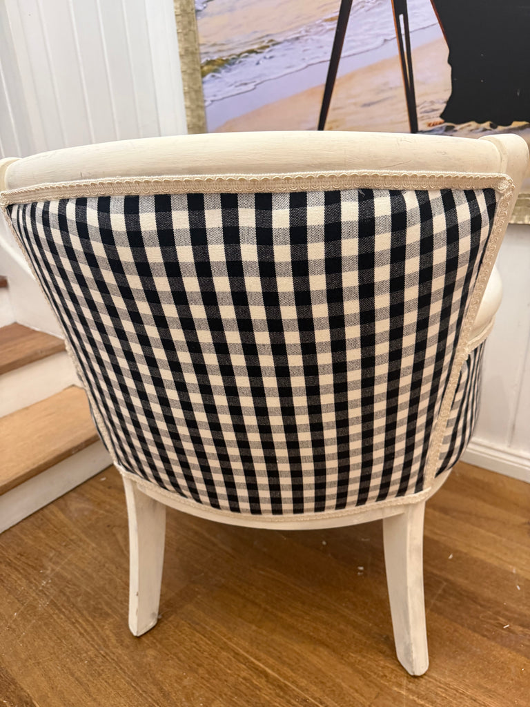 Newly Reupholstered French Provincial Style Occasional Armchair