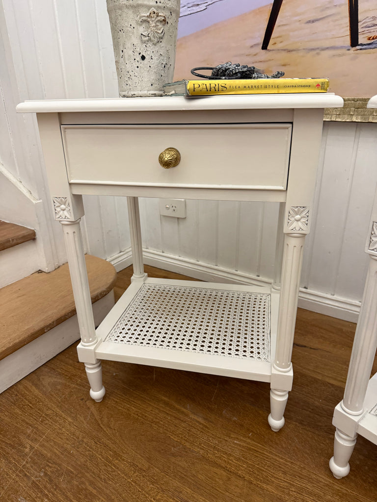 2 x French Provincial Bedside Tables