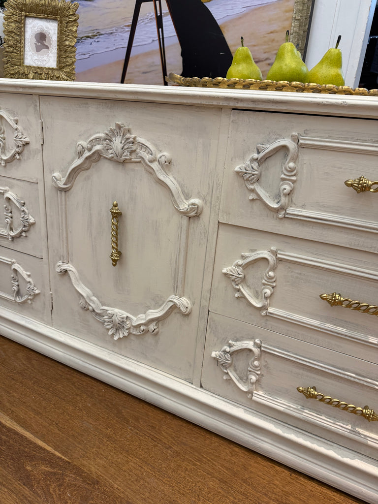Vintage French Provincial Style Dresser/ TV unit
