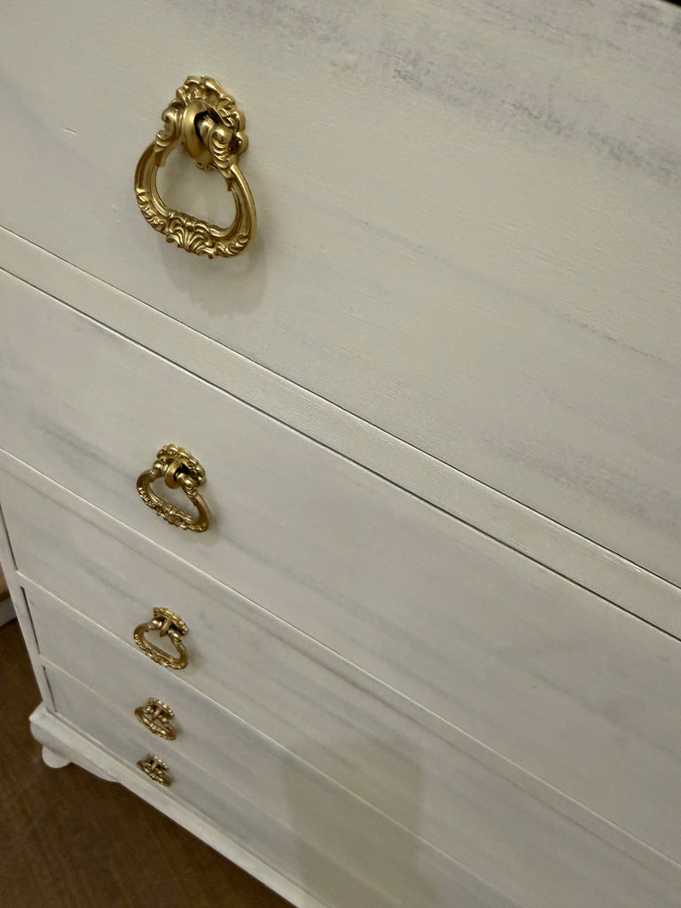 Vintage Queen Anne French Provincial Style Tallboy