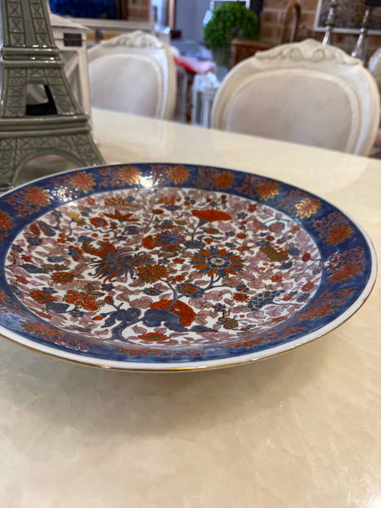 Vintage Hong Kong Imari Style Charger/ Bowl