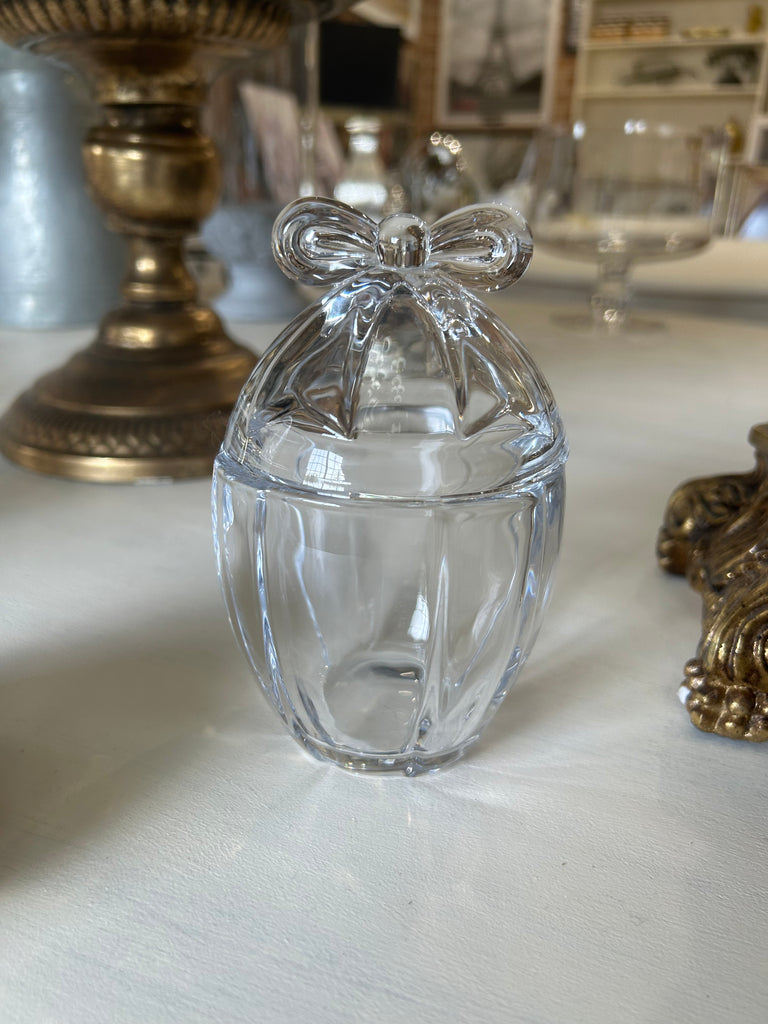 Vintage glass trinket keeper