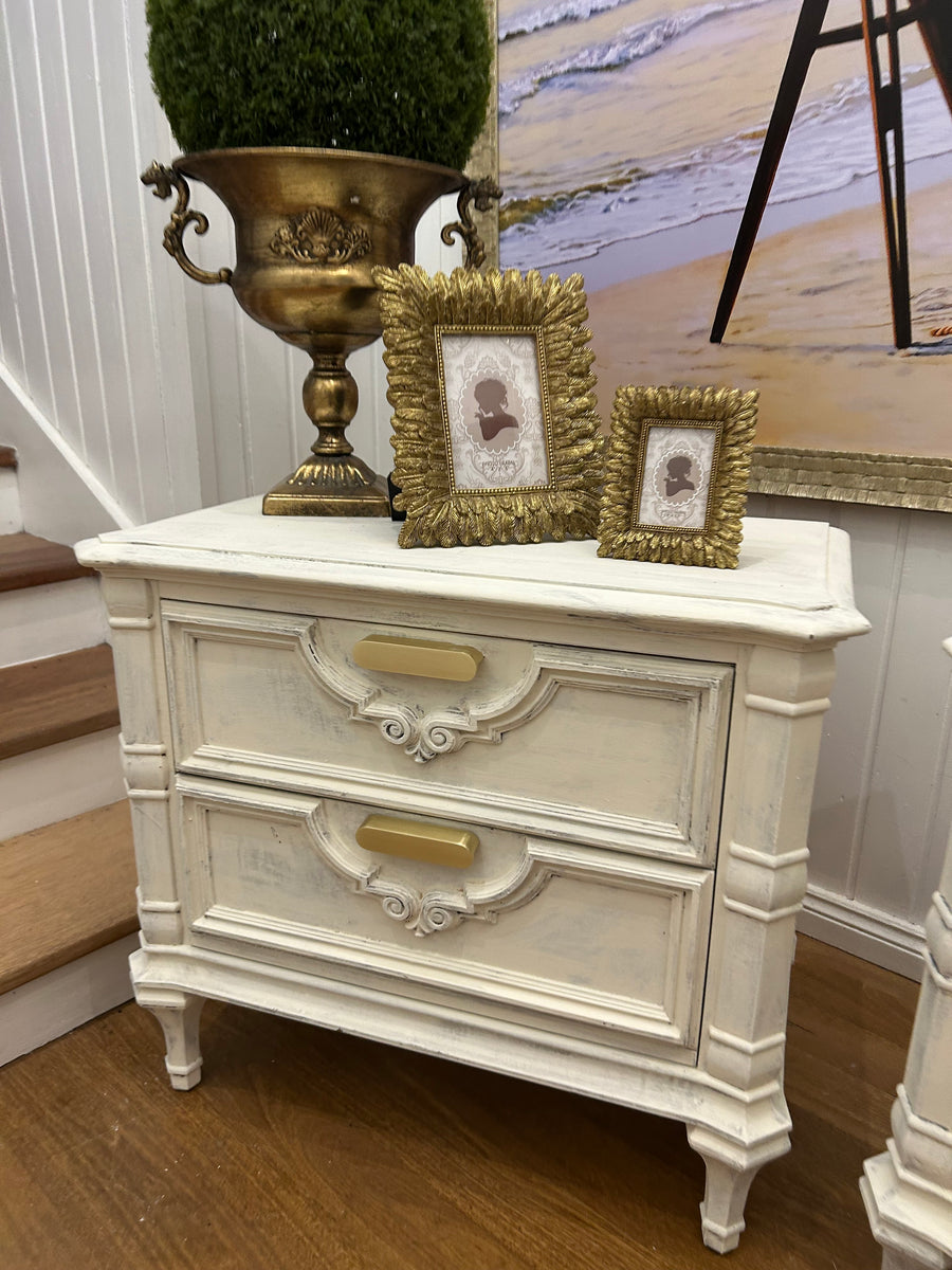 2 x Vintage Bedside Tables