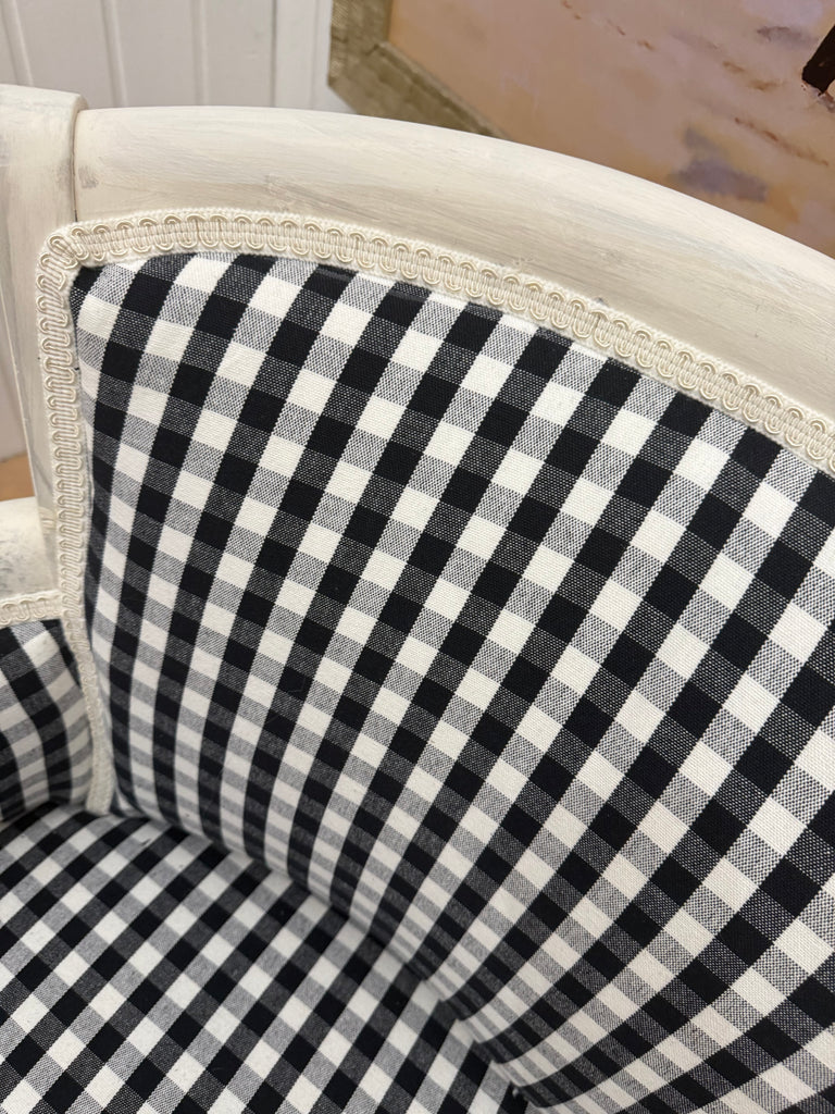Newly Reupholstered French Provincial Style Occasional Armchair