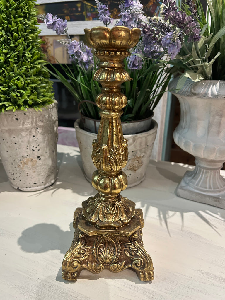 Gold coloured Candle holder