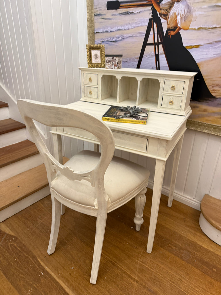 Vintage French Provincial Style Desk/Secretaire and Chair