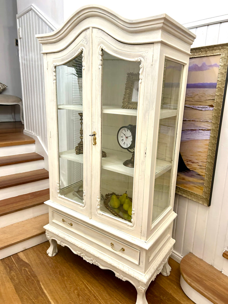 Solid Wood Display Cabinet