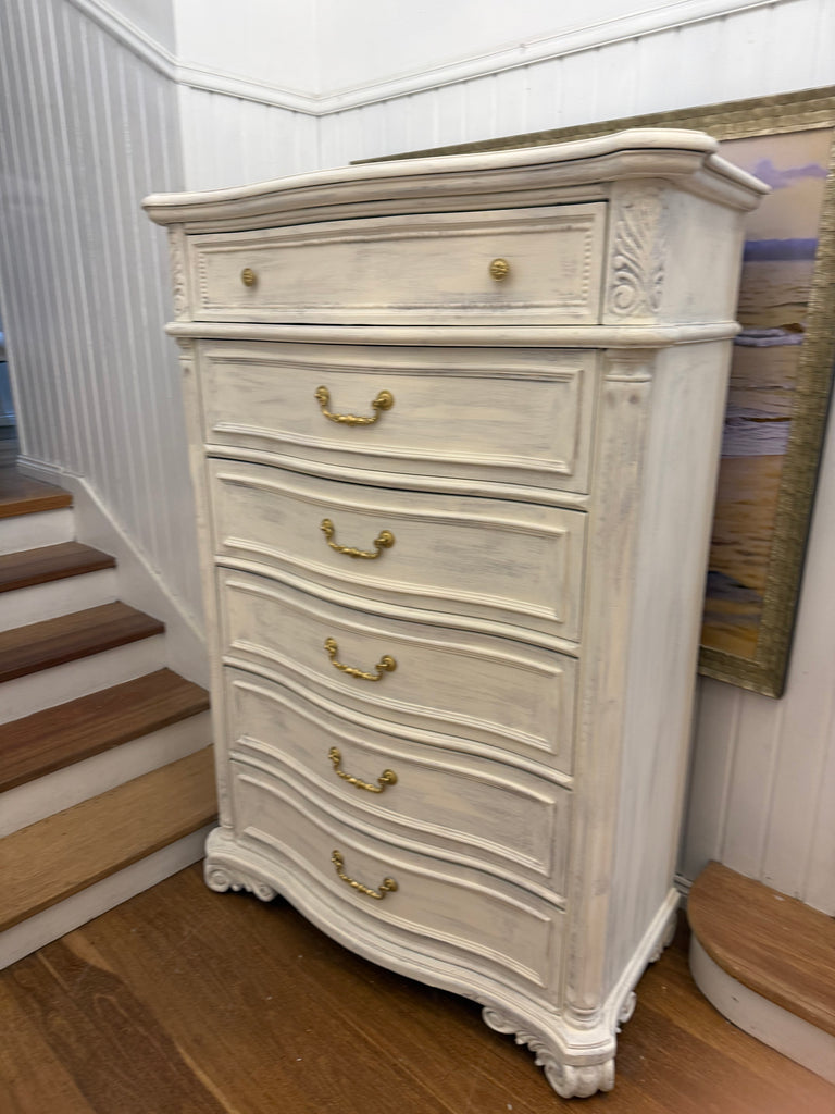 Very Tall French Provincial Style Tallboy