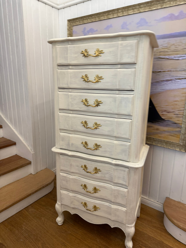 Vintage Berryman French Provincial Style Small Tallboy