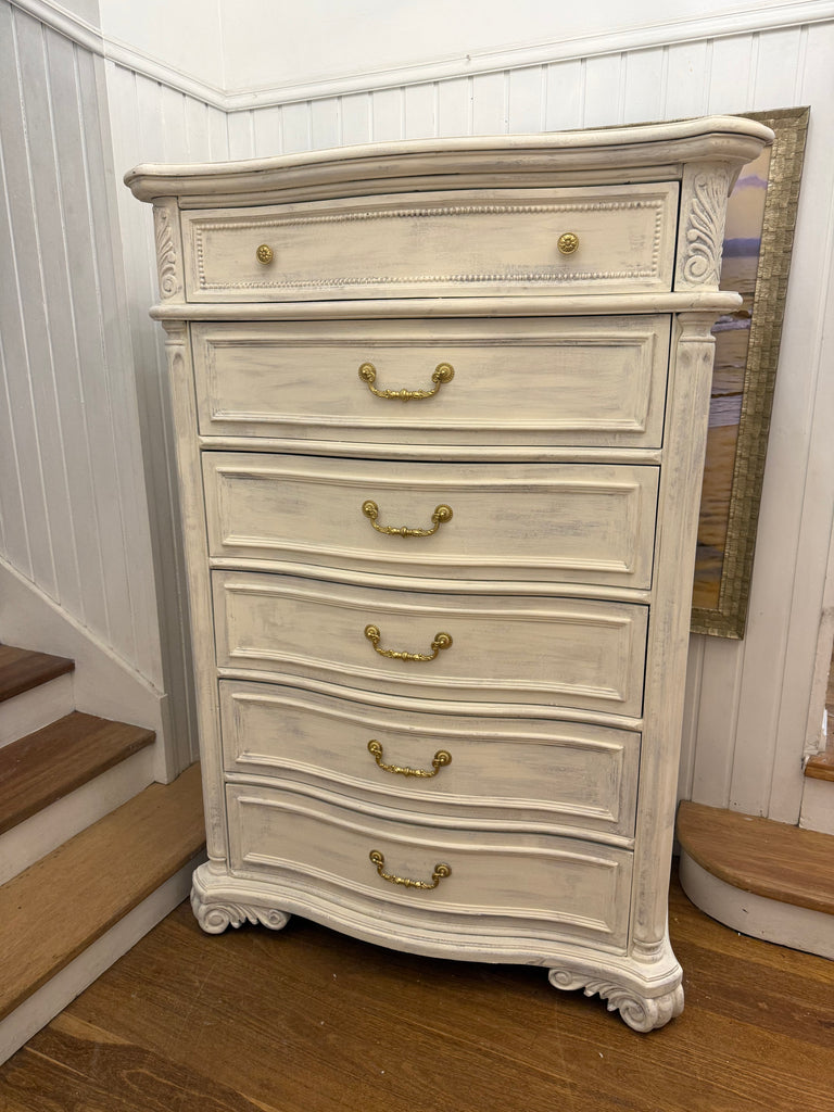 Very Tall French Provincial Style Tallboy