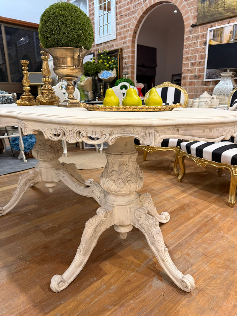 Vintage French Provincial Style Dining Table