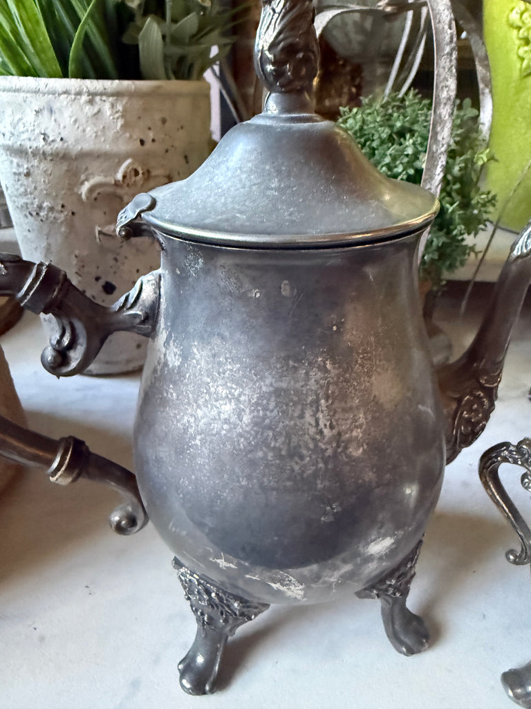Vintage Ranleigh Silver Plated Tea pot and Creamer