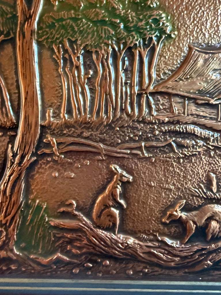 Framed Australian Copper Art