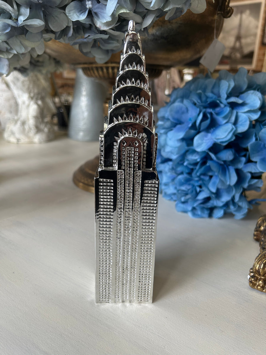 Silver Chrysler Building ornament