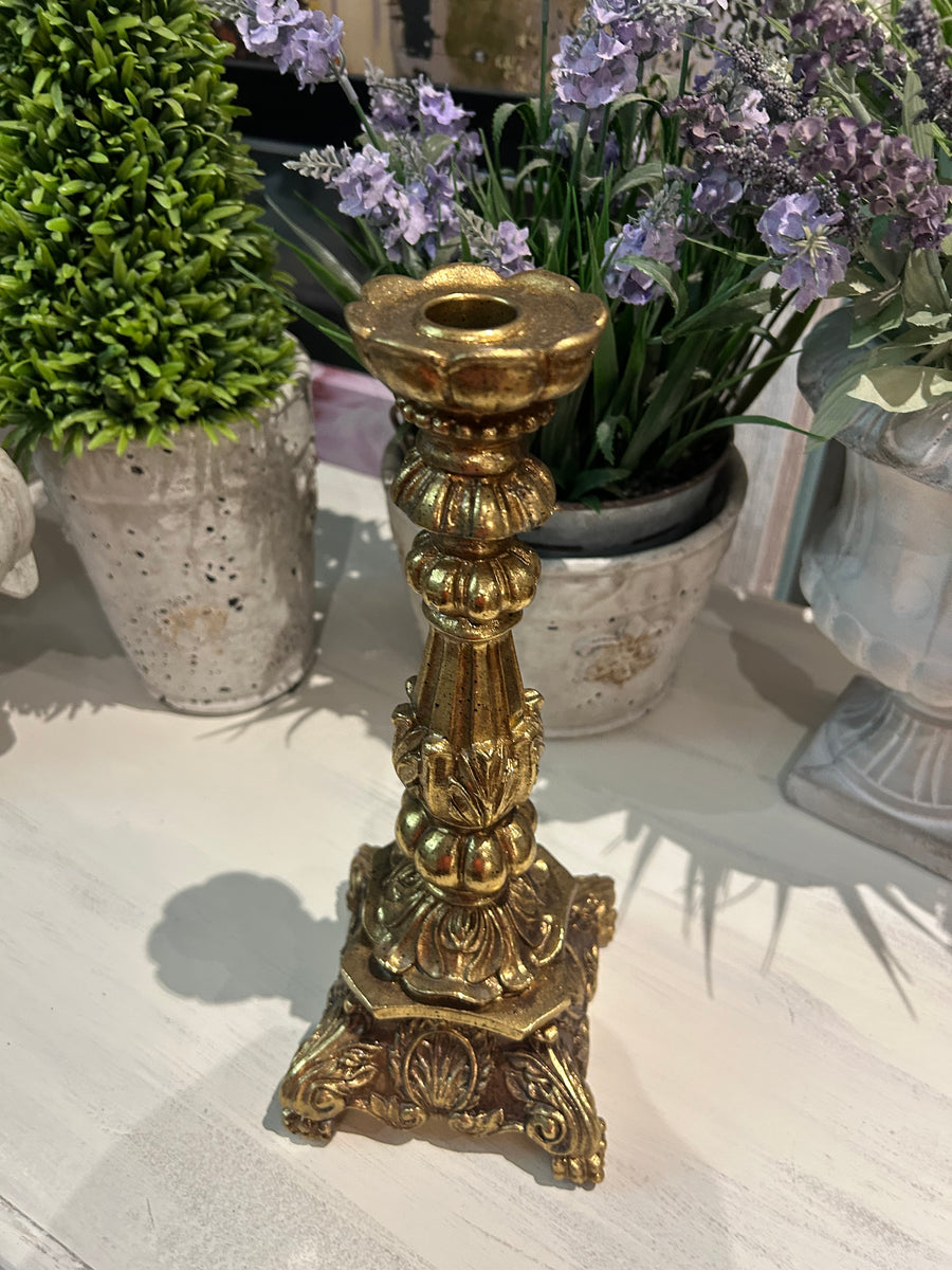 Gold coloured Candle holder