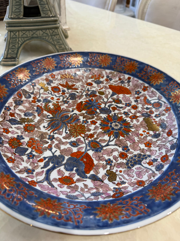 Vintage Hong Kong Imari Style Charger/ Bowl