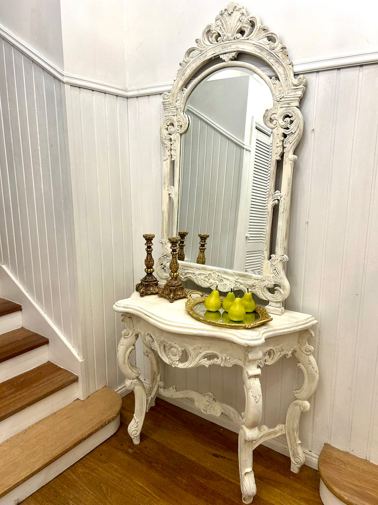 Console Table and Mirror