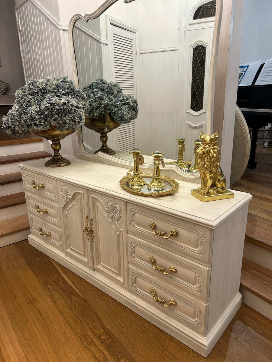 Vintage Dresser and Mirror