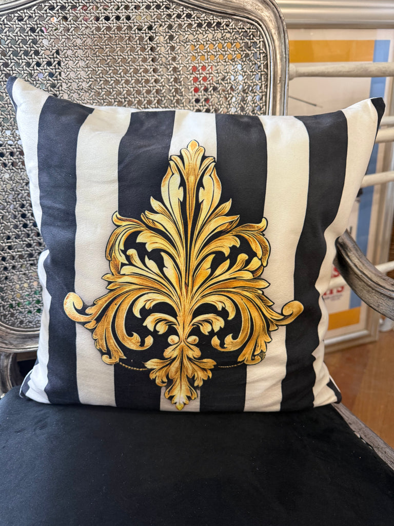 Black, White and Gold coloured Scatter Cushion