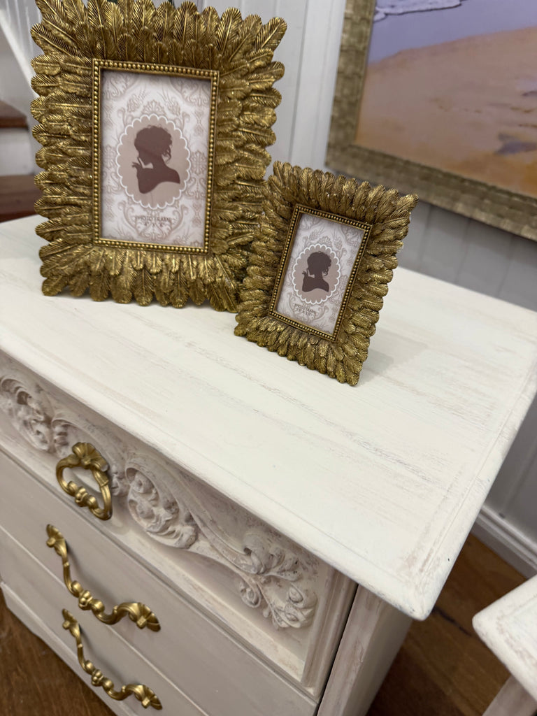 2 x Vintage French Provincial Style Bedside Tables
