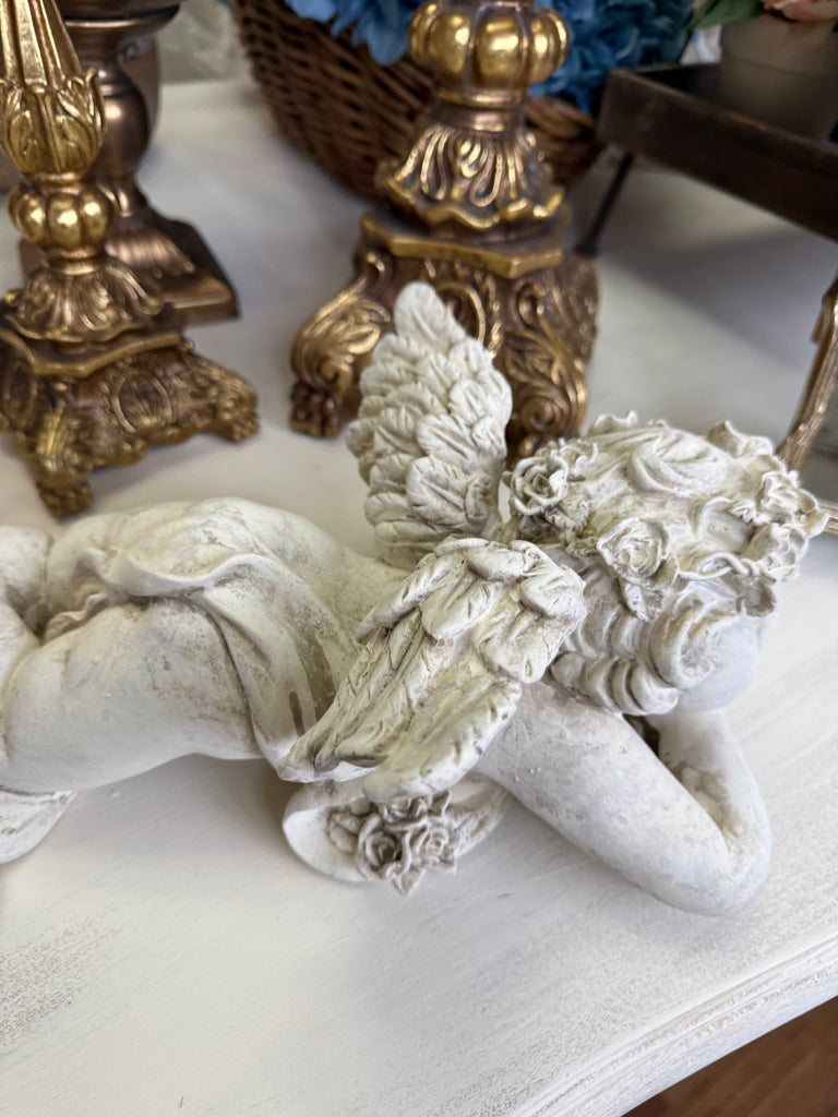 Stone Look Cherub/Angel
