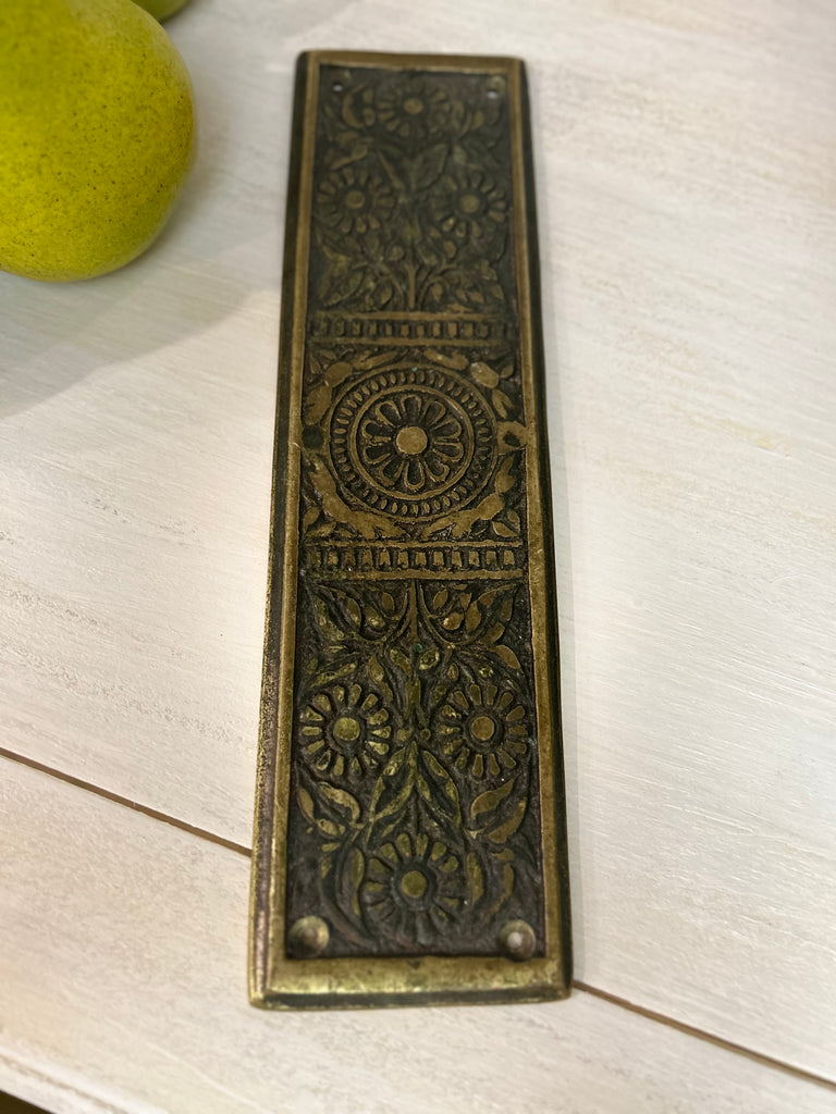 Vintage Brass Door Push Plate