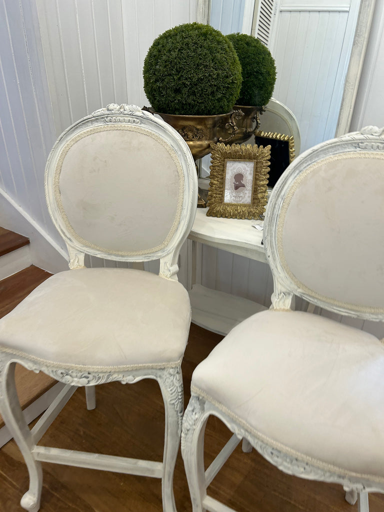 2 x French Provincial Barstools