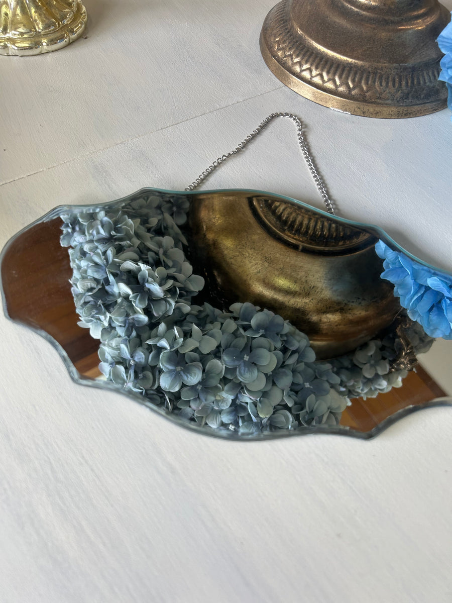 Small vintage look hanging mirror