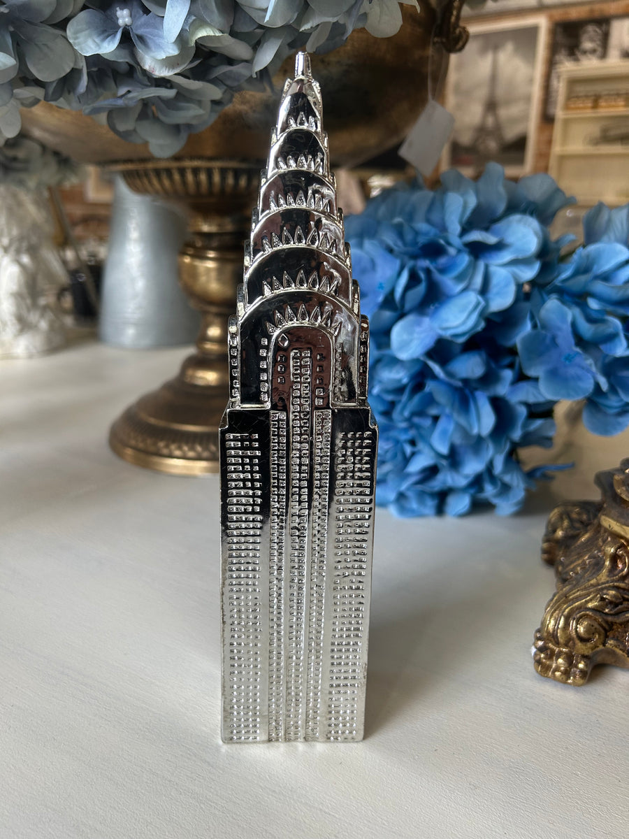 Silver Chrysler Building ornament