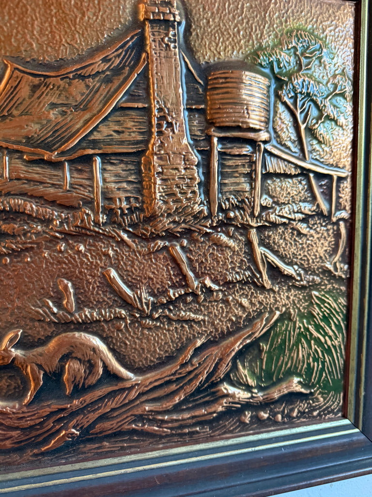 Framed Australian Copper Art