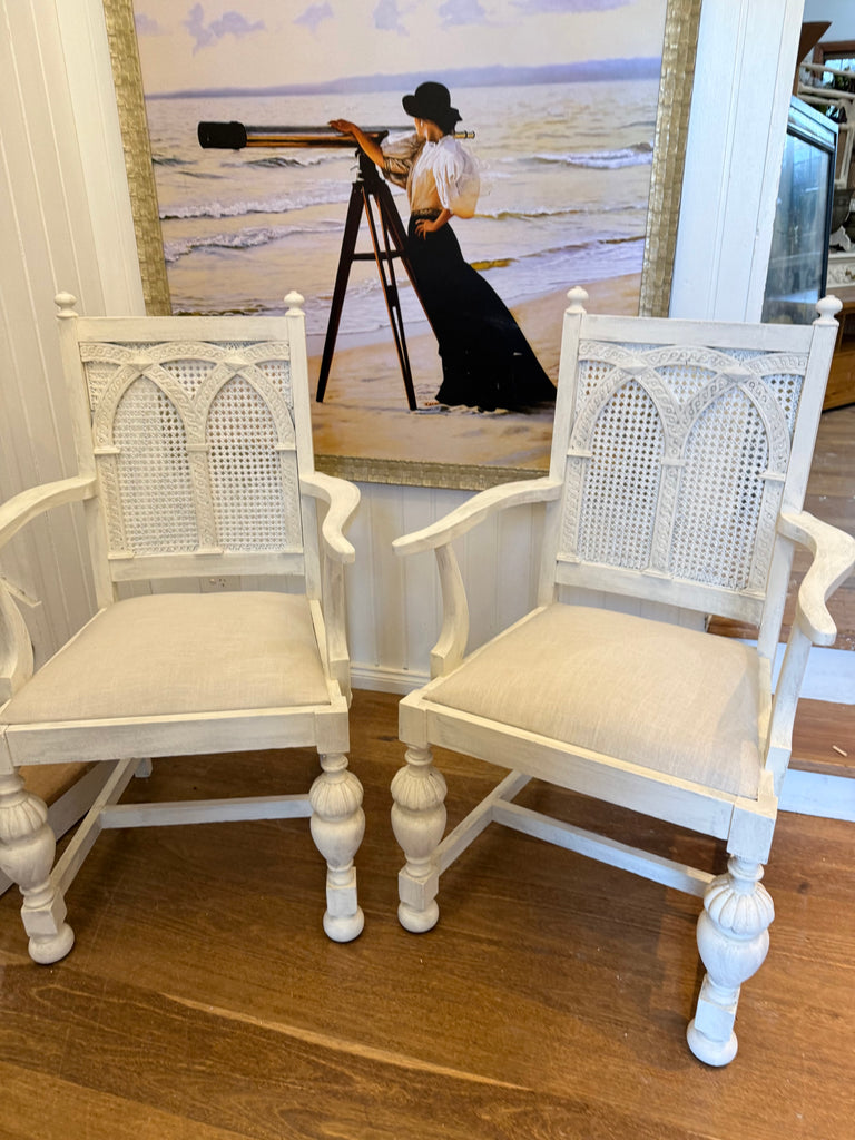 2 x Antique Provincial Style Armchairs