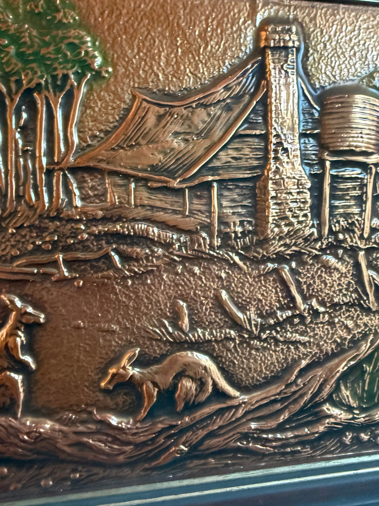 Framed Australian Copper Art