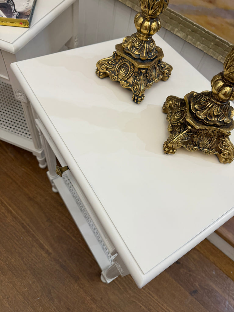 2 x French Provincial Bedside Tables