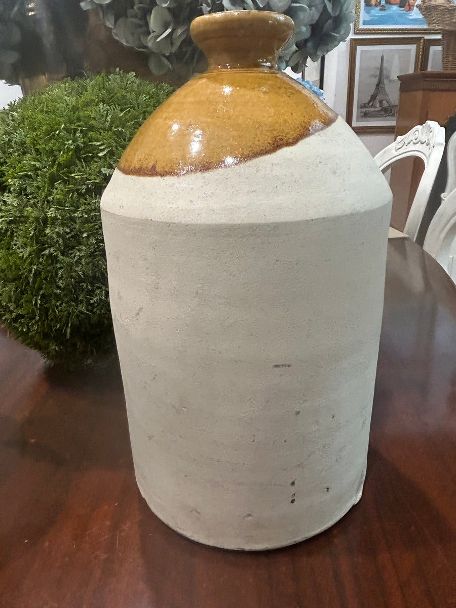 Large Antique Glazed Stoneware Jar