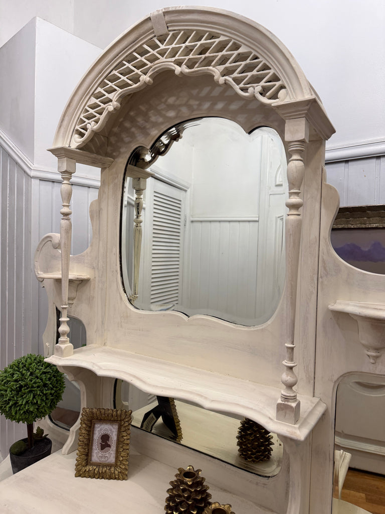 Vintage French Provincial Style Buffet and Hutch