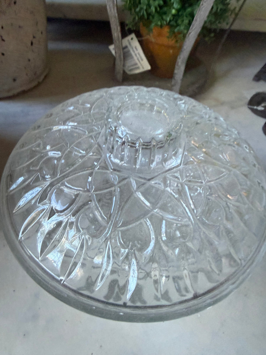 Vintage Cut Glass Candy Dish