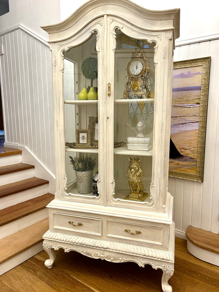 Solid Wood Display Cabinet