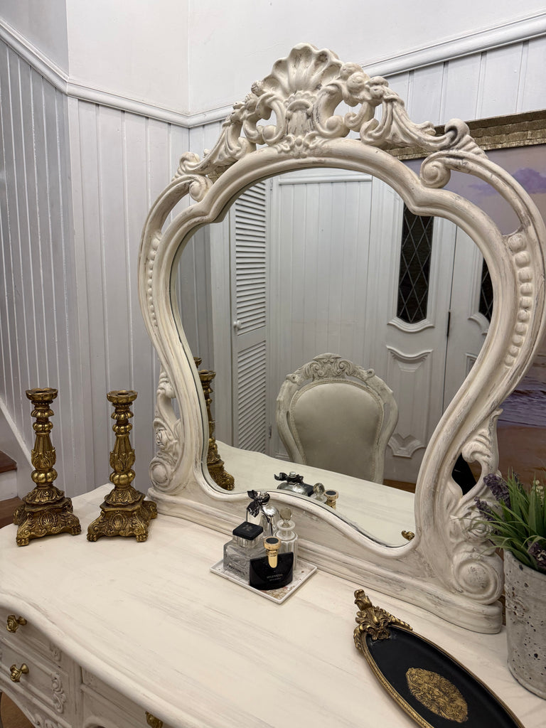French Provincial Style Dressing Table and Chair