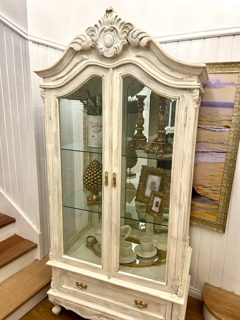 Solid Wood Armoire/ Display Cabinet
