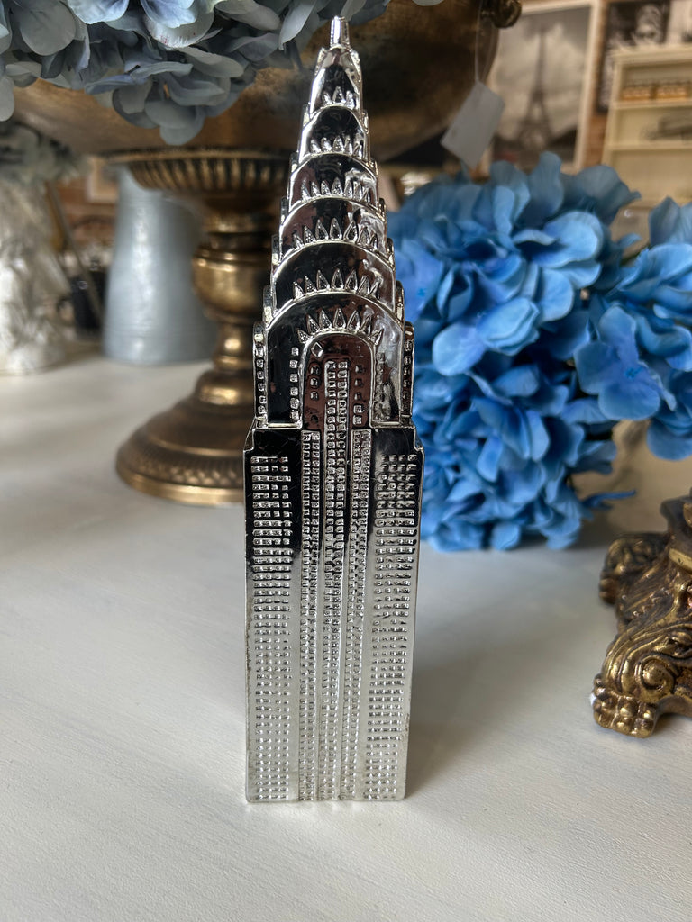 Silver Chrysler Building ornament