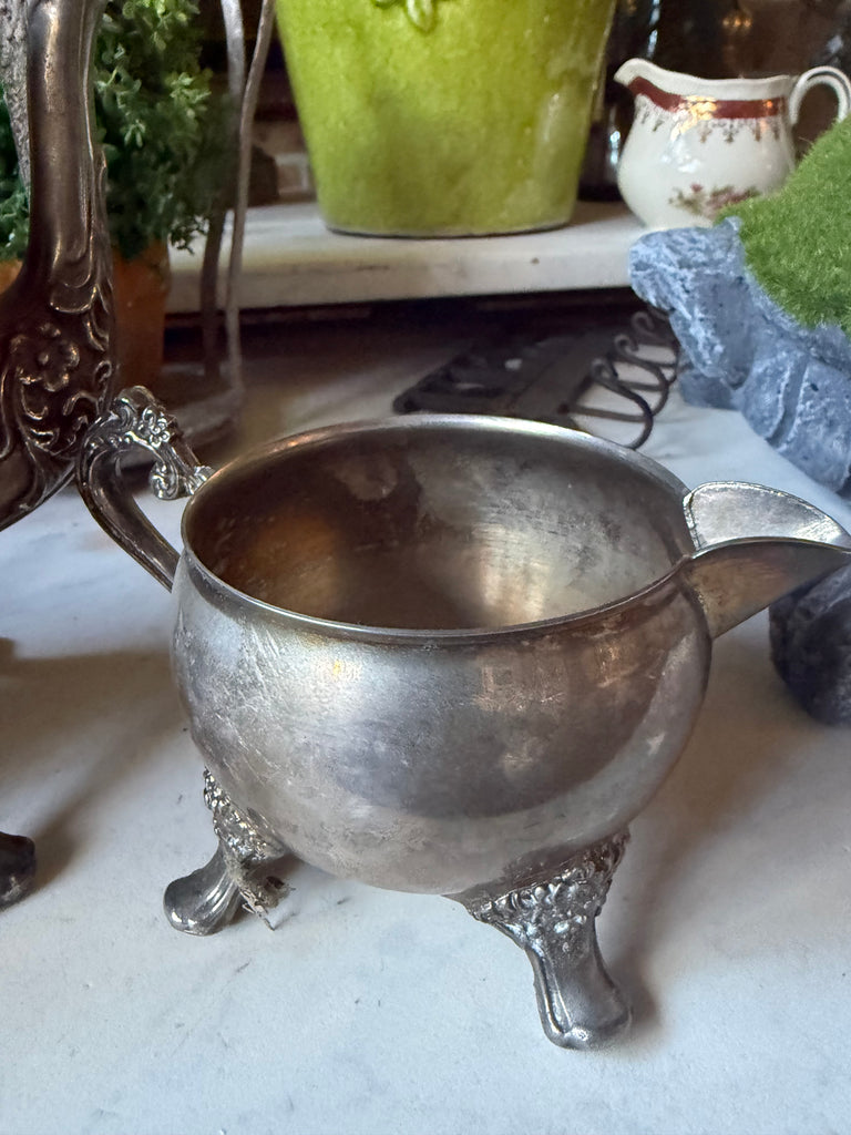 Vintage Ranleigh Silver Plated Tea pot and Creamer