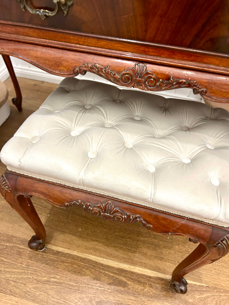 Antique Dressing Table and Stool