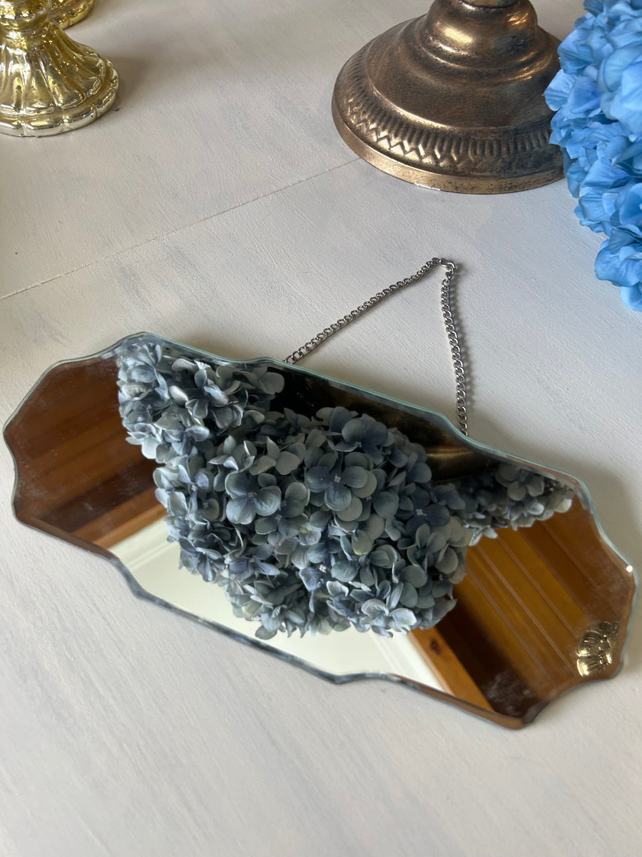 Small Vintage look hanging mirror