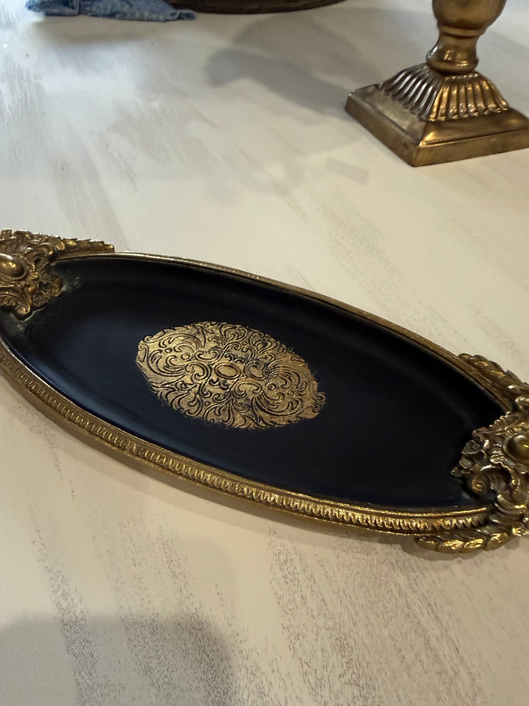 Small Black and Gold Tray