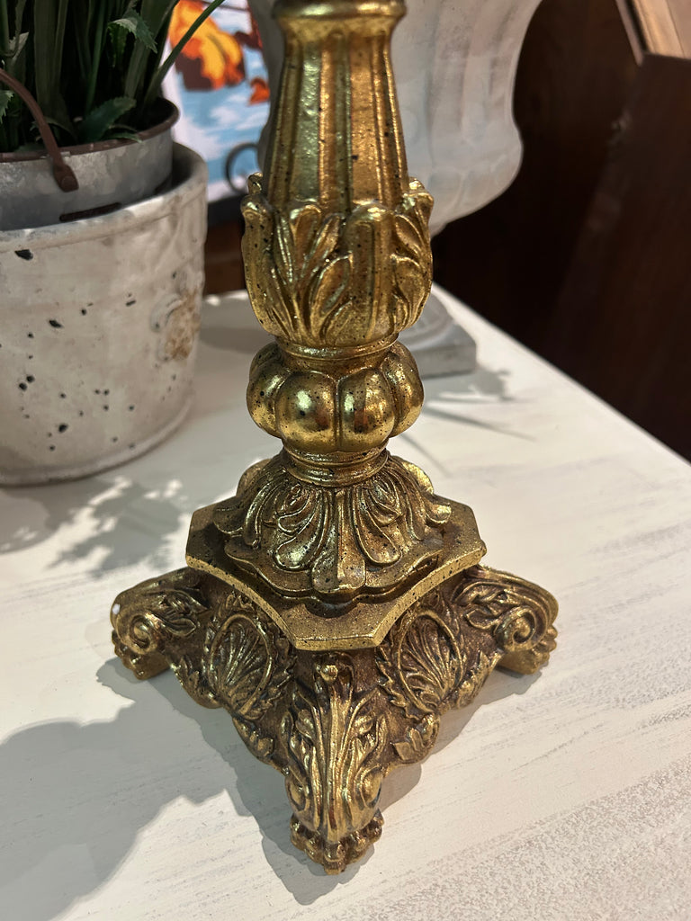 Gold coloured Candle holder
