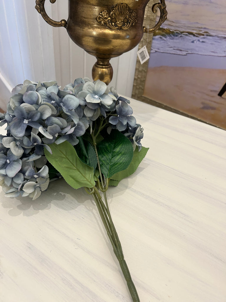 Pale Blue Hydrangea 5 head Stem