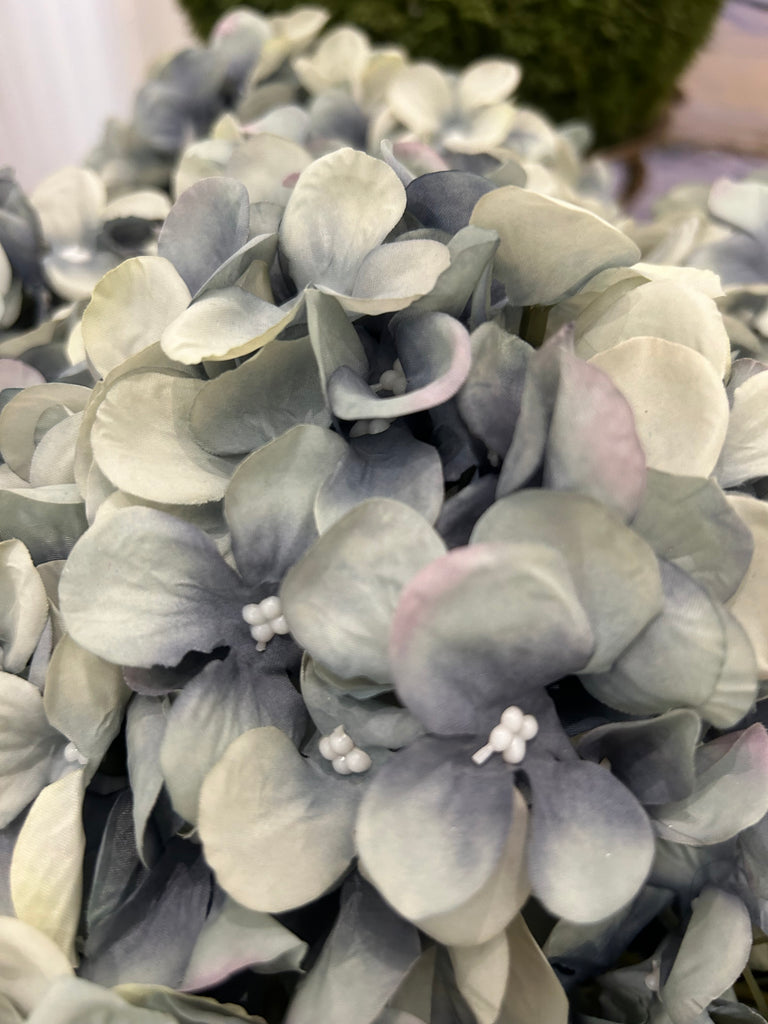 Pale Blue Hydrangea 5 head Stem