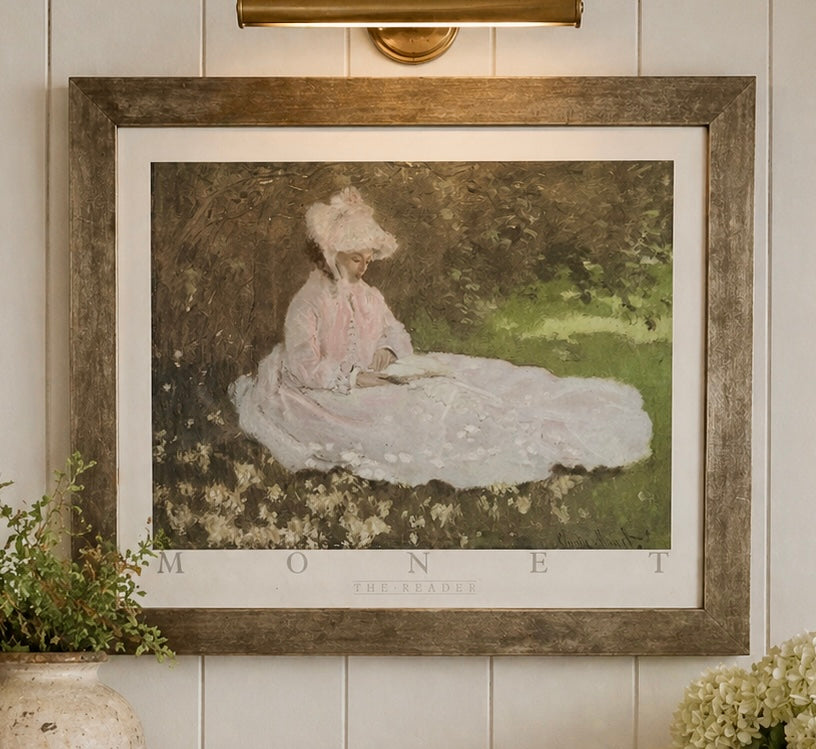 Framed Print of Monet’s “The Reader”